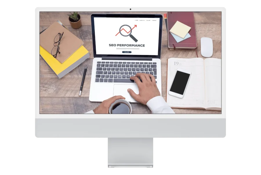SEO performance op een iMac