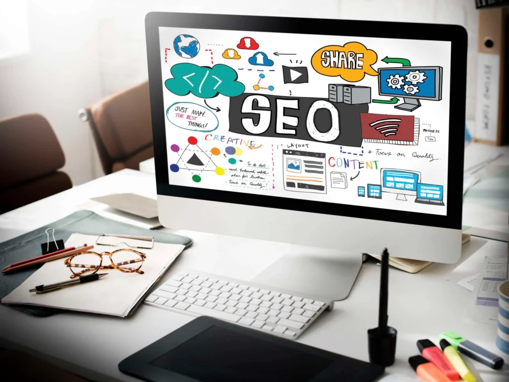 Search Engine Optimization op een computer uitgelegd