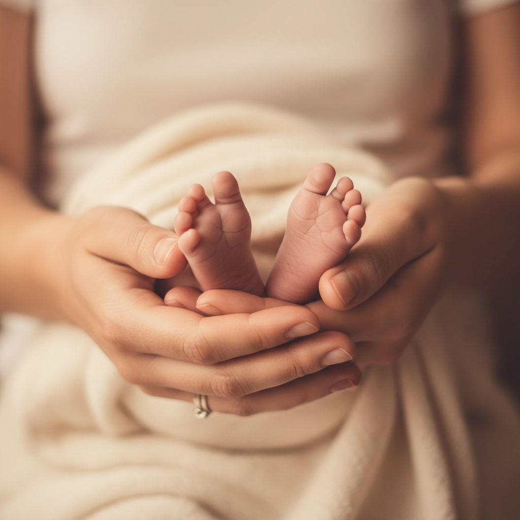 Babyvoetjes, beeld van de website van Kraamzorg Moederkracht