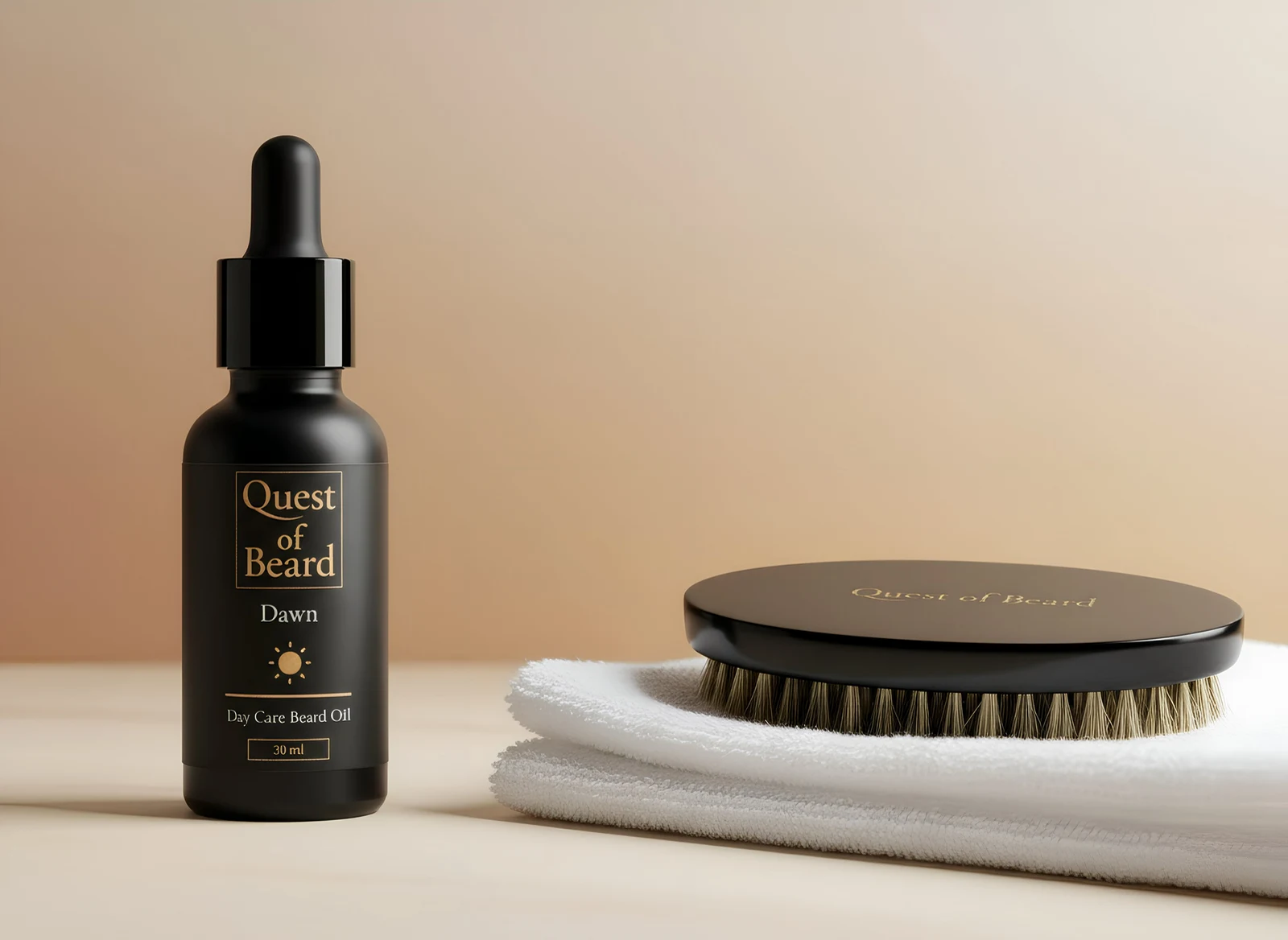 Productpresentatie van Quest of Beard met baardverzorging